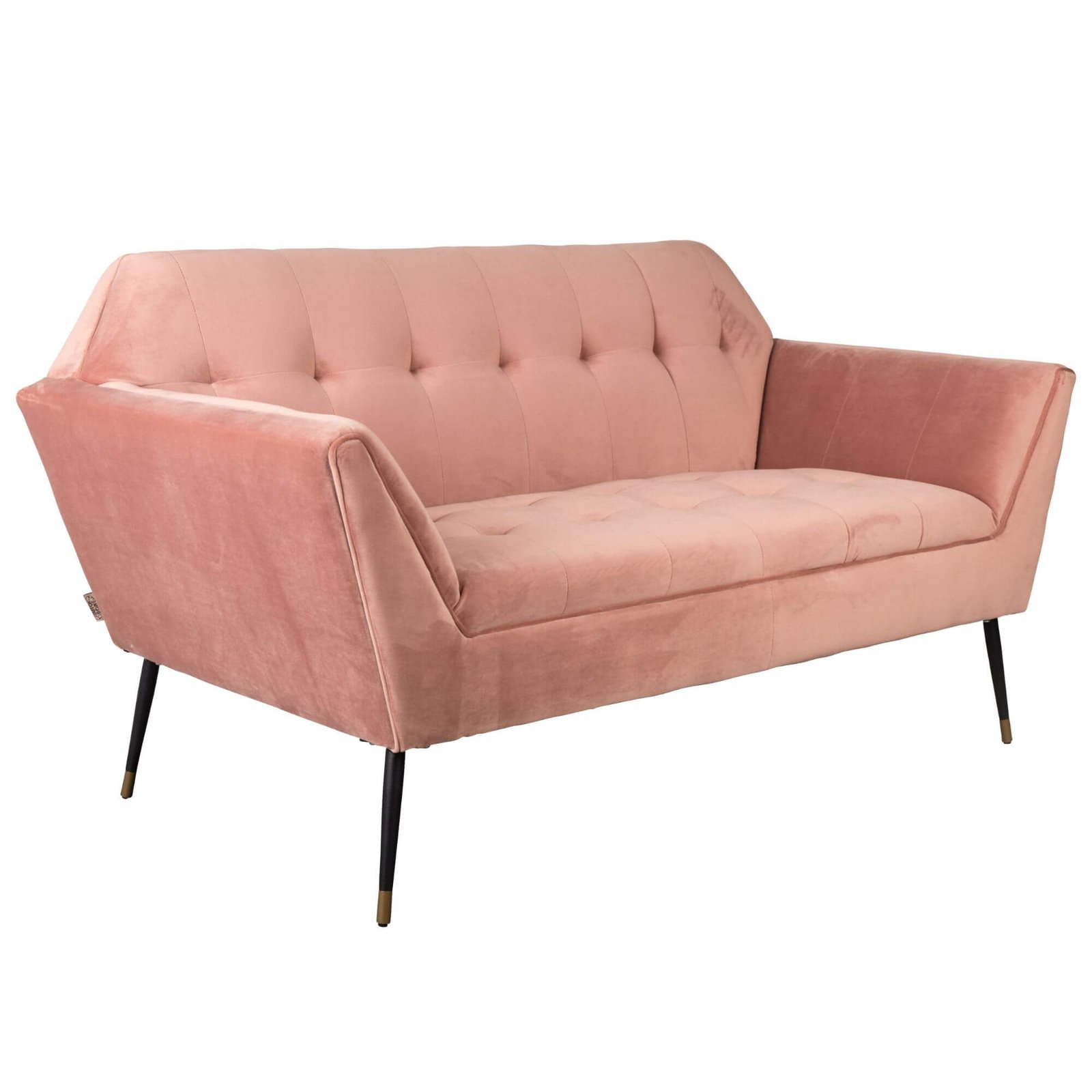 canapé kate - rose poudre- velours/laiton 11 canapé kate - rose poudre- velours/laiton – image 11