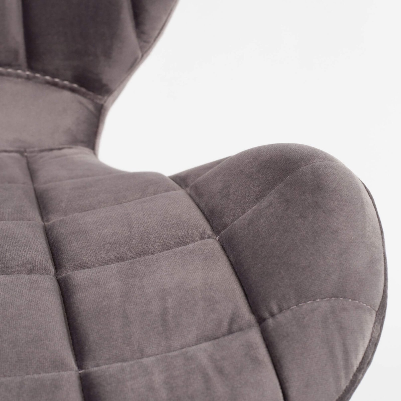 chaise omg - velours - gris foncé 6 chaise omg - velours - gris foncé – image 6