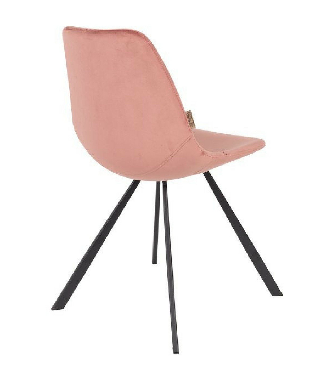 chaise franky velours - rose poudre 4 chaise franky velours - rose poudre – image 4