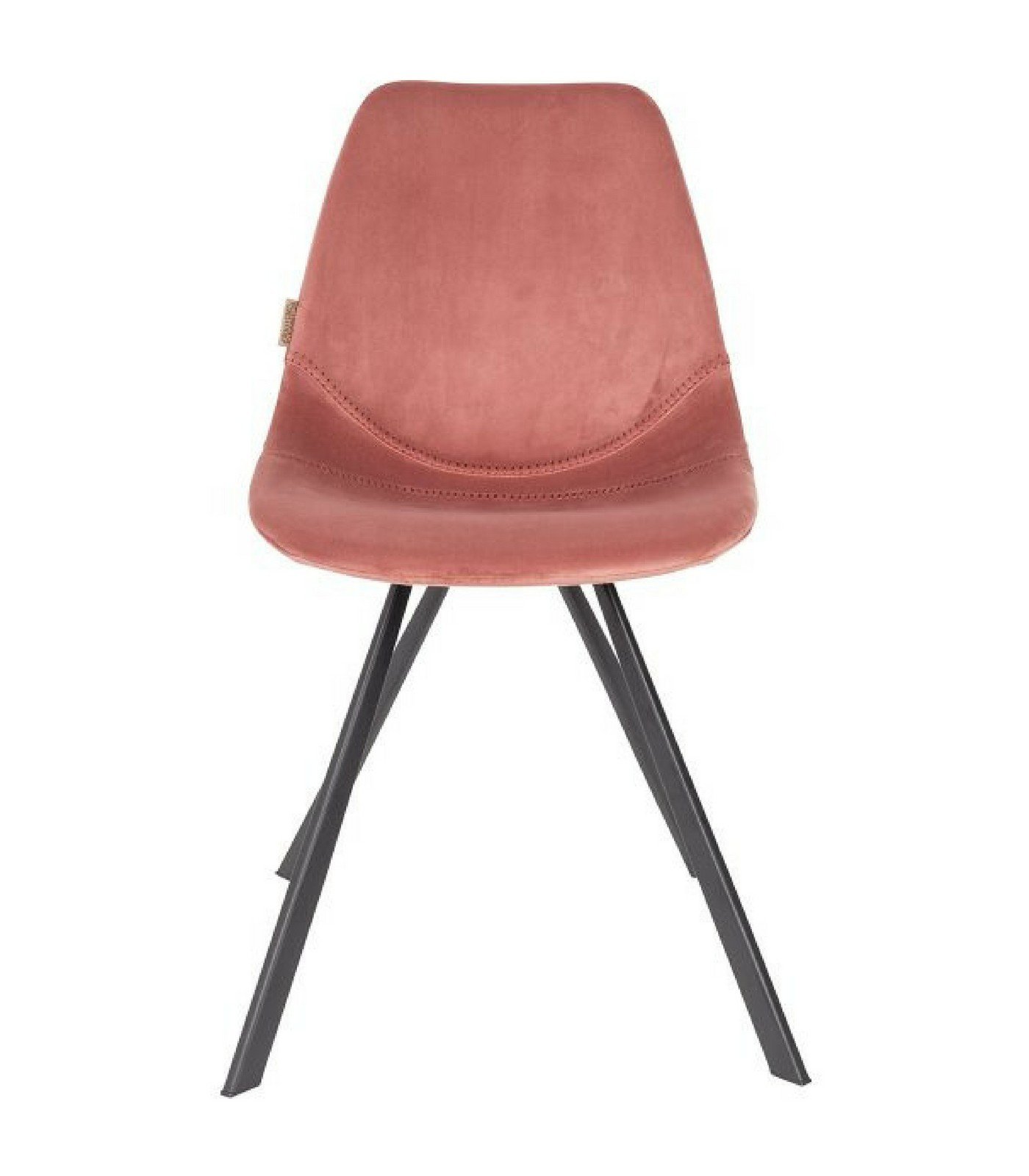 chaise franky velours - rose poudre 6 chaise franky velours - rose poudre – image 6