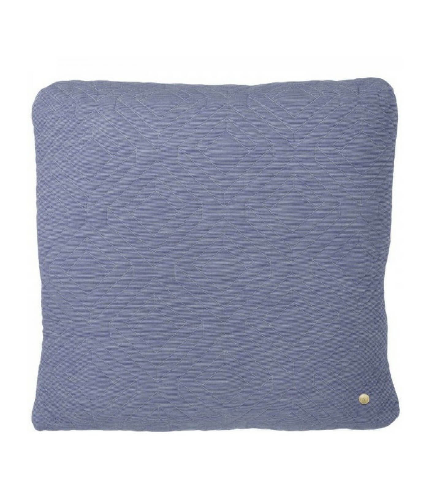 coussin quilt 45 x 45 cm - bleu clair 1 coussin quilt 45 x 45 cm - bleu clair