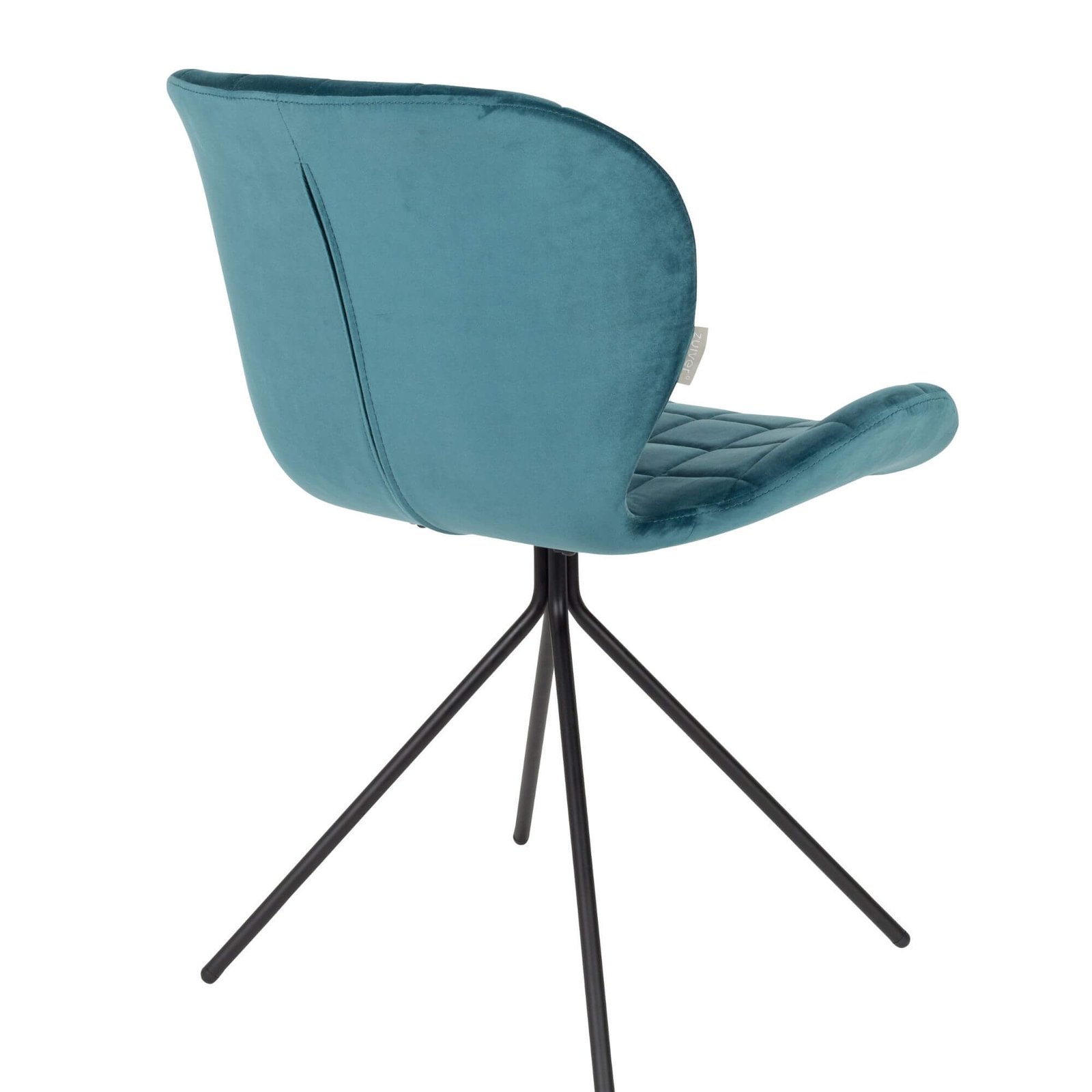 chaise omg - velours - bleu petrol 5 chaise omg - velours - bleu petrol – image 5