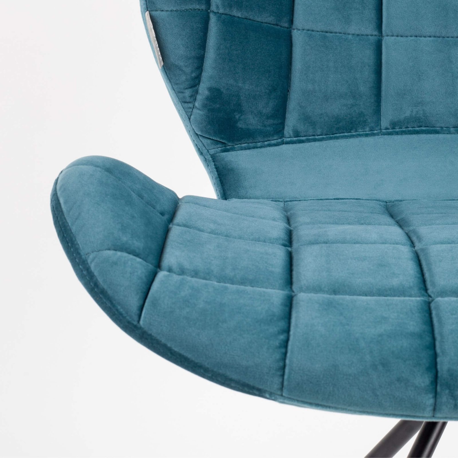 chaise omg - velours - bleu petrol 3 chaise omg - velours - bleu petrol – image 3