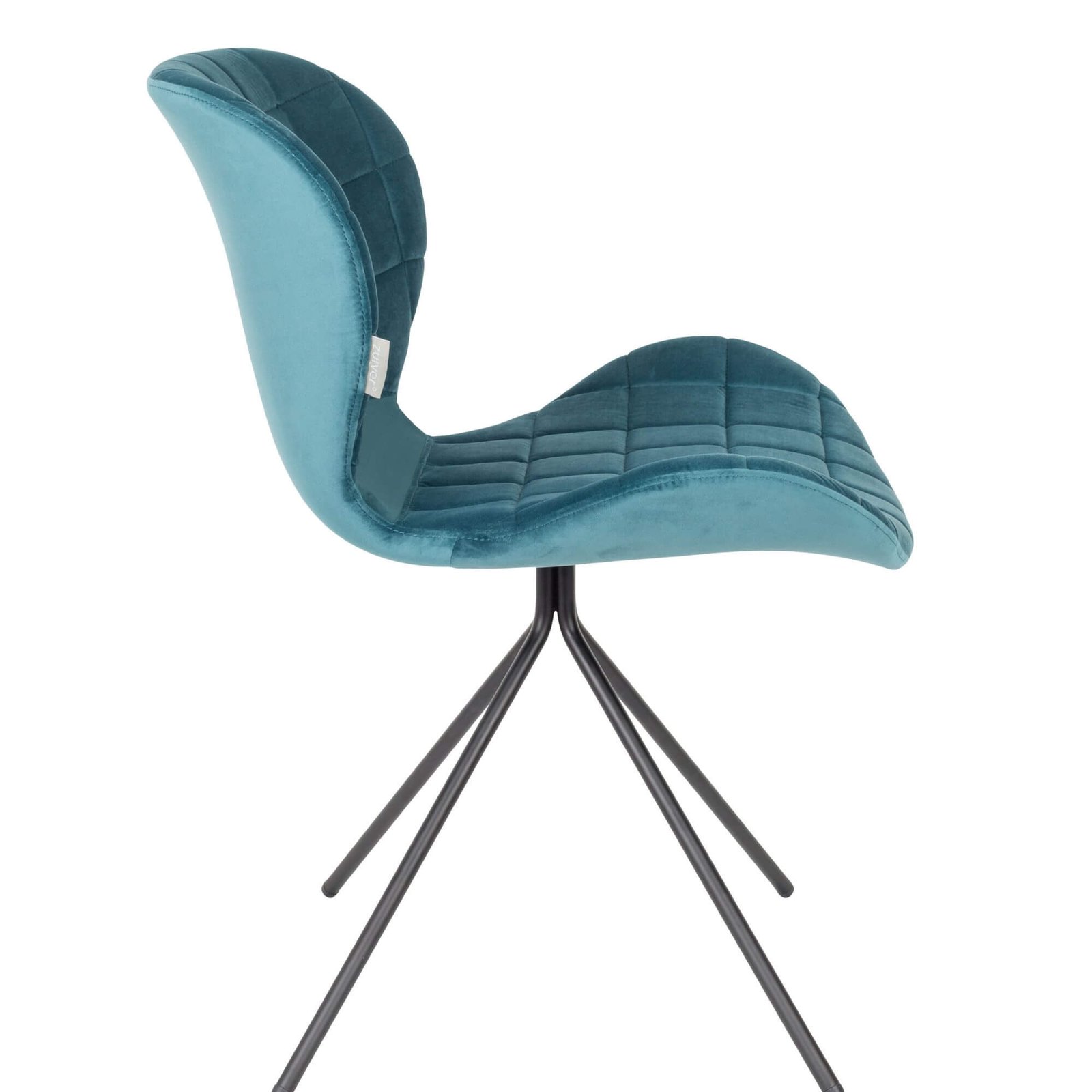 chaise omg - velours - bleu petrol 6 chaise omg - velours - bleu petrol – image 6
