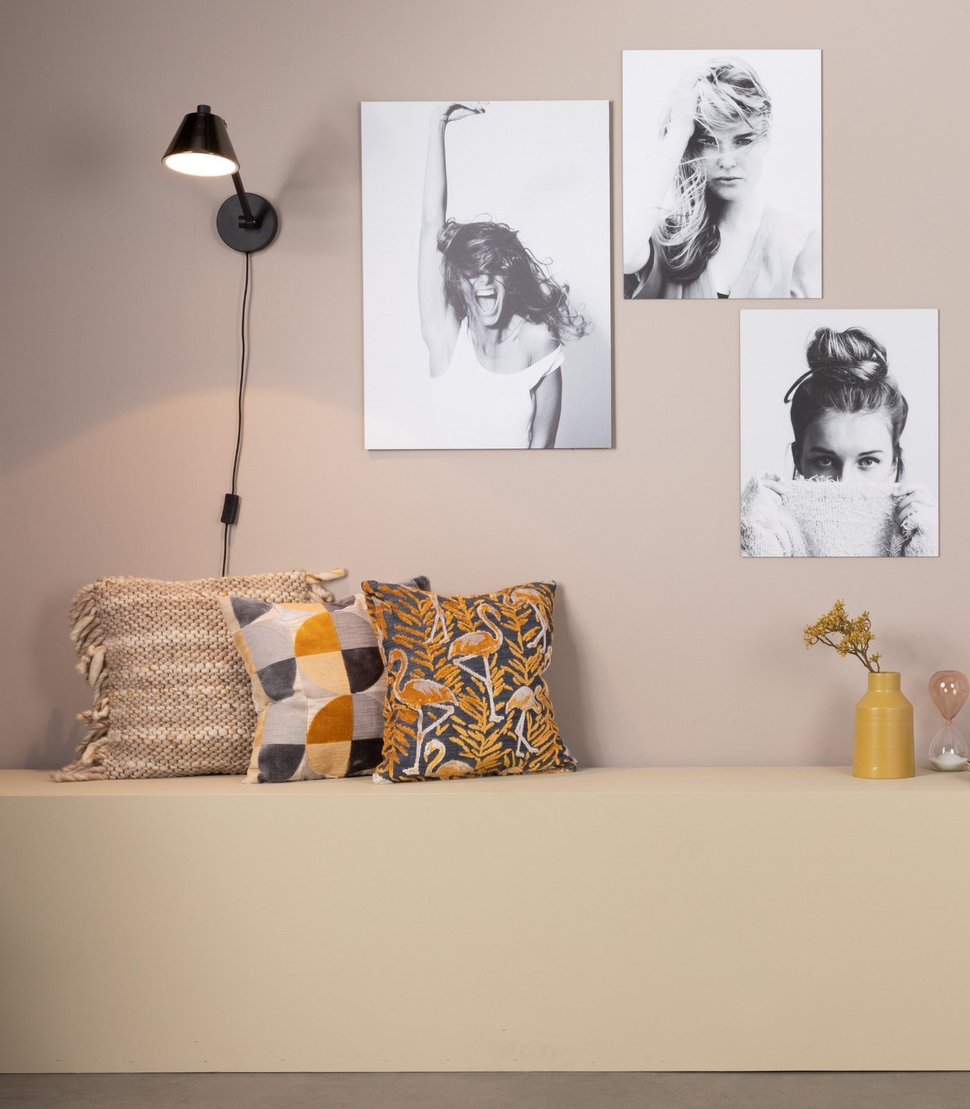 coussin club 45 x 45 cm - yellow 2 coussin club 45 x 45 cm - yellow – image 2