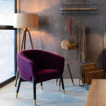 Fauteuil Lounge Dolly - Purple (ignifugé)