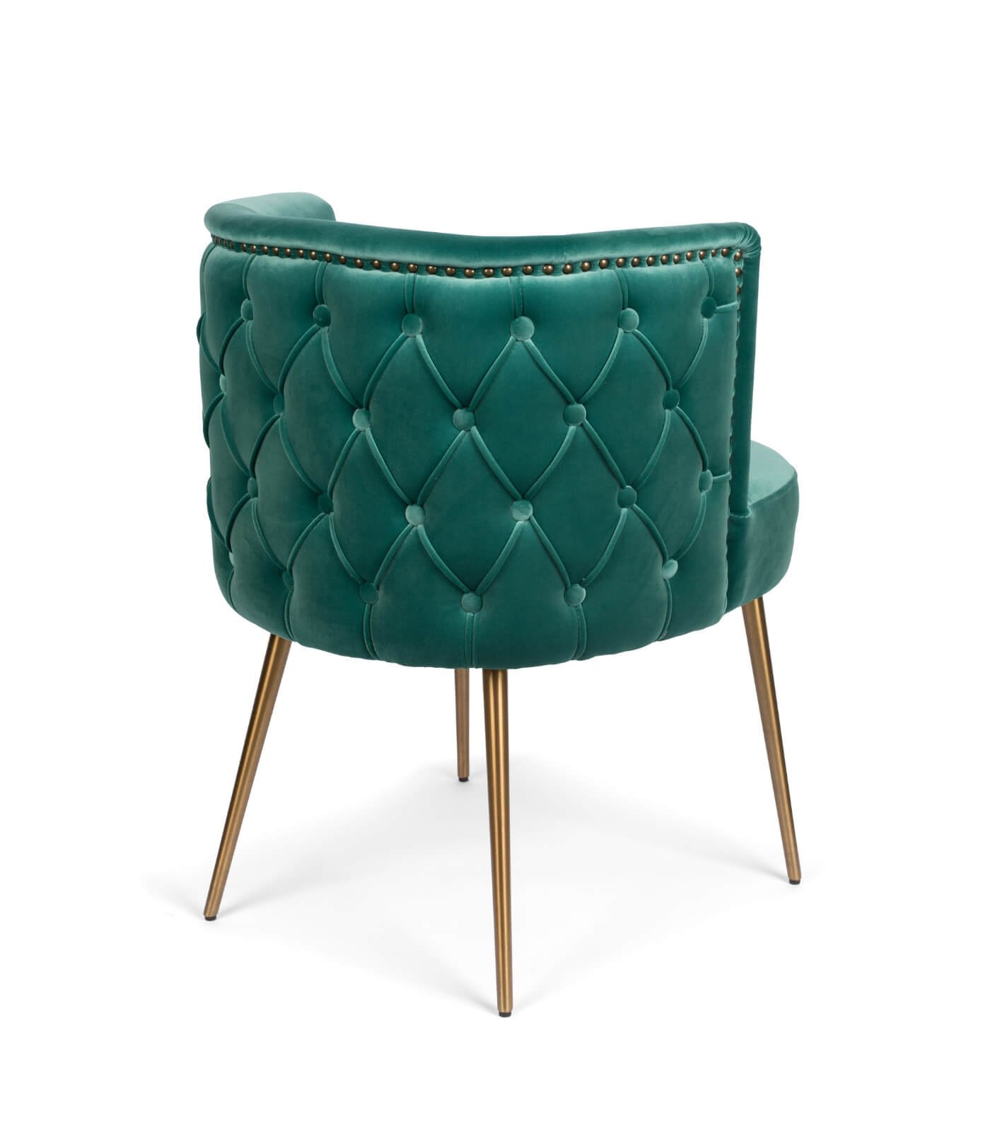 chaise such a stud - velours ocean (ignifugé)/inox 7 chaise such a stud - velours ocean (ignifugé)/inox – image 7