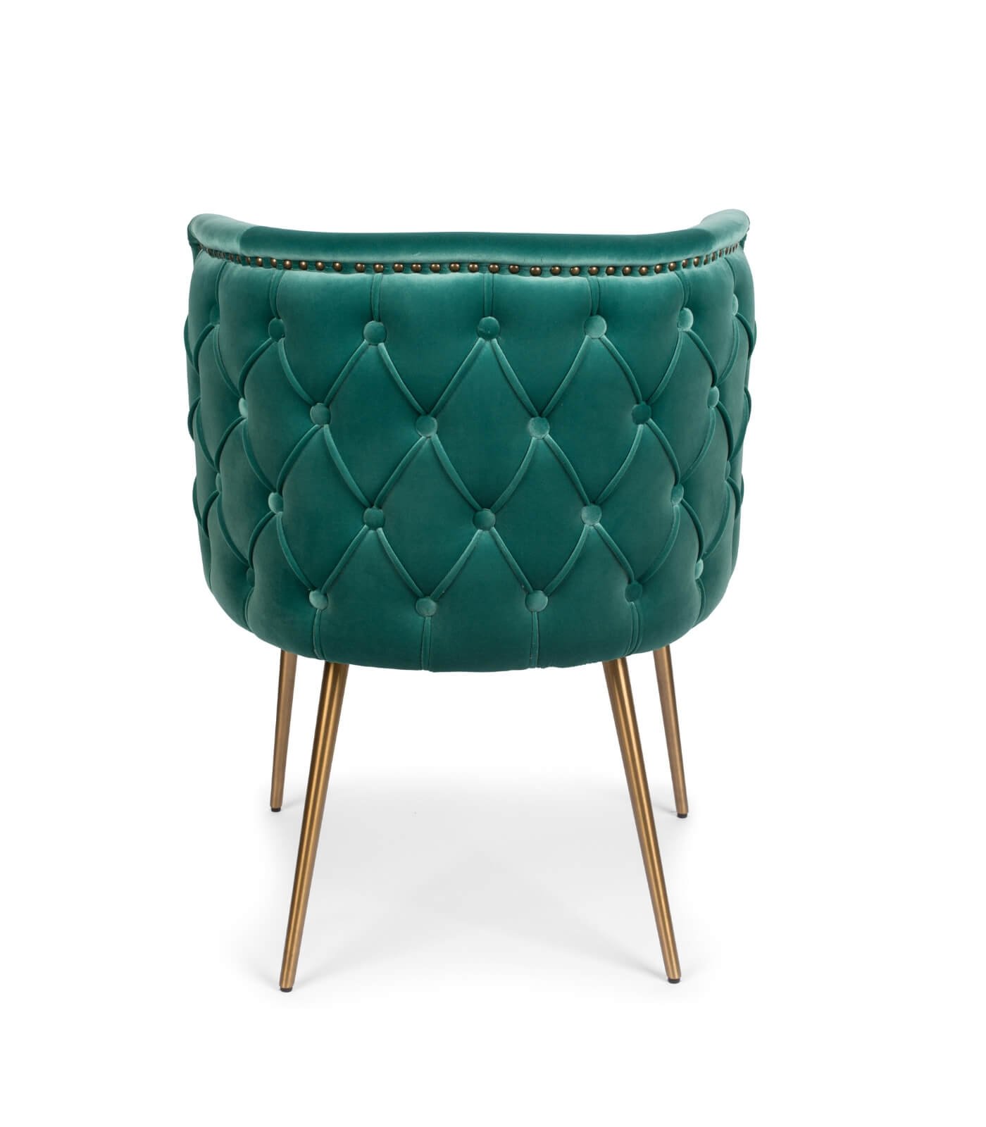 chaise such a stud - velours ocean (ignifugé)/inox 8 chaise such a stud - velours ocean (ignifugé)/inox – image 8