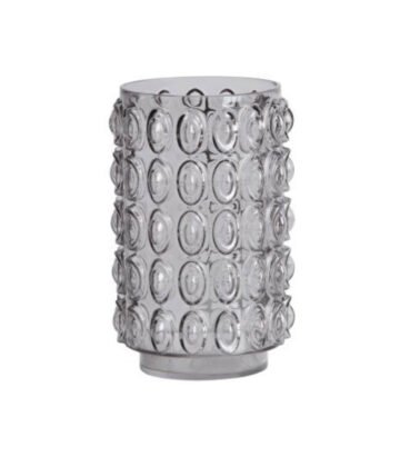 Vase Bumps gris - L
