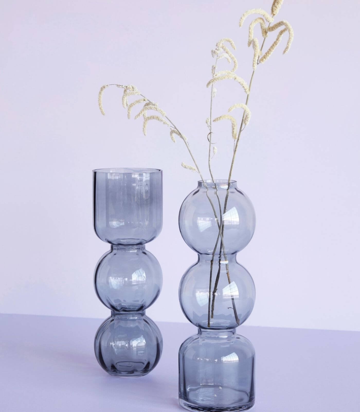 set de 2 grands vases lillian - smoke 2 set de 2 grands vases lillian - smoke – image 2