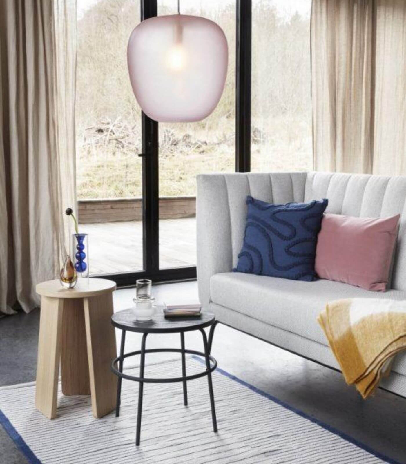 grand coussin velvet - rose poudré - 60 x 40 cm 2 grand coussin velvet - rose poudré - 60 x 40 cm – image 2