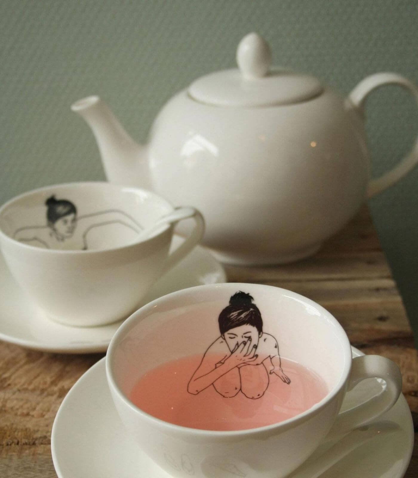 théière undressed - porcelaine - pols potten 2 théière undressed - porcelaine - pols potten – image 2