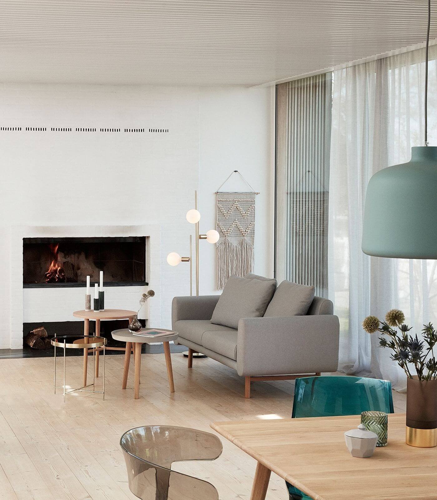 photophore avec base laiton - ø 9 x h 20 cm - marron 2 photophore avec base laiton - ø 9 x h 20 cm - marron – image 2