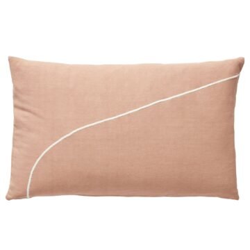 Grand Coussin Line - Rose poudré - 80 x 50 cm