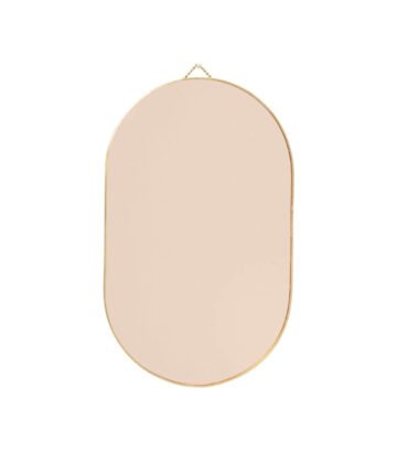 Miroir mural oval Rose Gold - H 43 x 26 cm