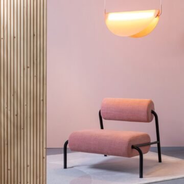 Fauteuil Lounge Lekima - Saumon