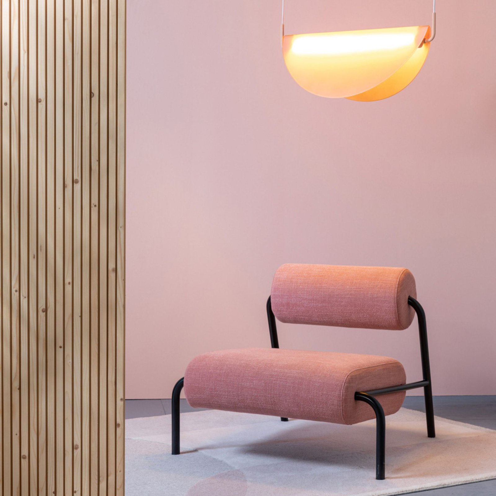 fauteuil lounge lekima - saumon 1 fauteuil lounge lekima - saumon