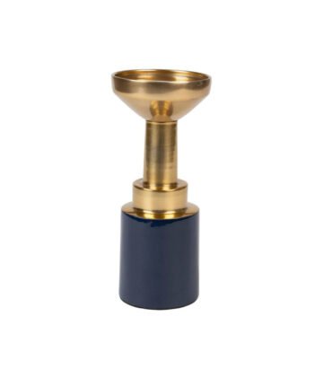 Bougeoir Glam - Bleu - M