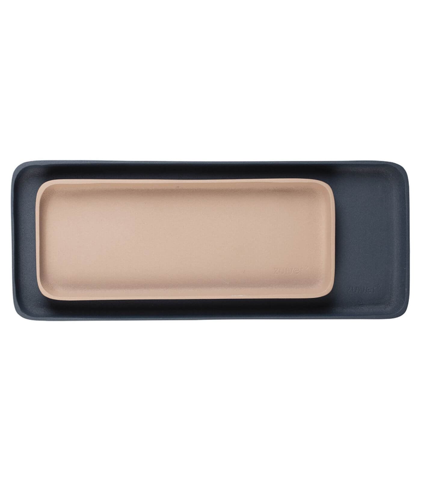 set de 2 plateaux rebel - bleu/rose - alu 1 set de 2 plateaux rebel - bleu/rose - alu