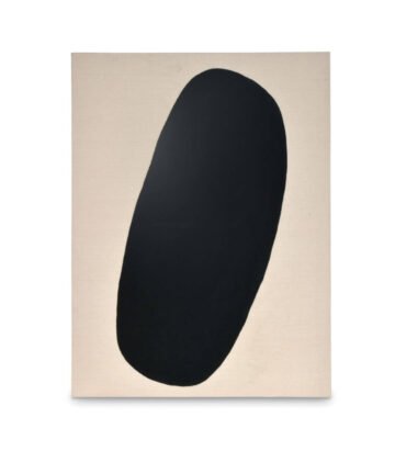 Tableau Lin oval - H 80 x 60 cm