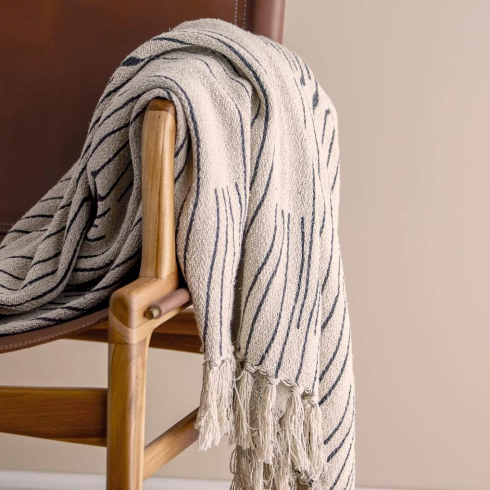 plaid celly - 160 x 130 cm - coton recyclé 2 plaid celly - 160 x 130 cm - coton recyclé – image 2