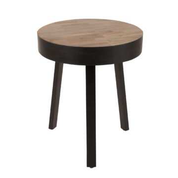 Table d'appoint Suri - Teck - Ø 45 x H 54 cm