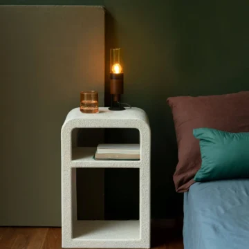 Table d'appoint/chevet Veda - L 40 x H 59 cm